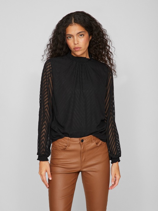 Produktbild Vila High Neck Oberteil mit langen Ärmeln (34)