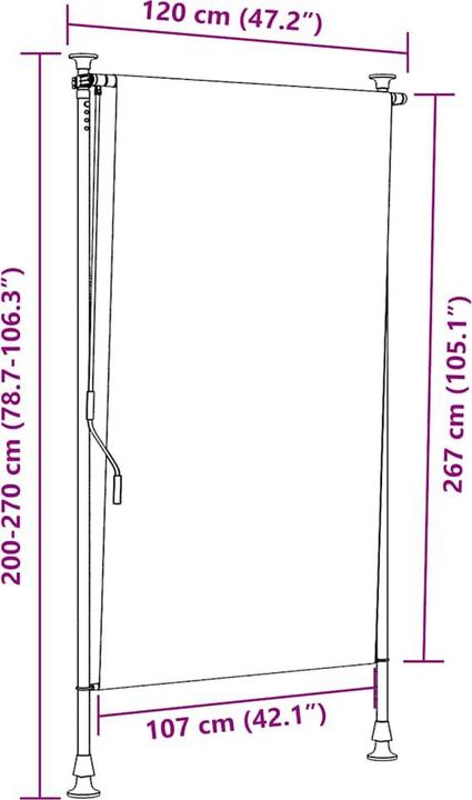 Actual product image VidaXL Madeline (120 x 270 cm)