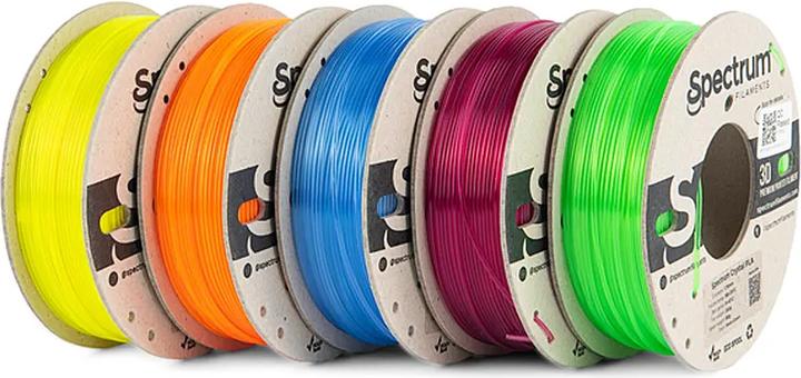 Immagine prodotto Filamento PLA Crystal 5 confezioni da 1,75 mm (PLA, 1.75 mm, Trasparente)