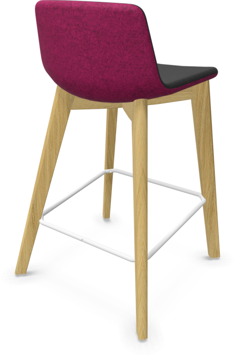 Black, Blackberry melange, White, Ash natural light grey stained