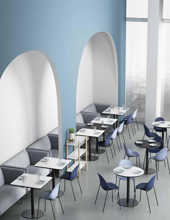 Actual product image Paperflow MEZZO Bistro table wood white 80.0 x 60.0 x 75.0 cm (80 x 60 x 75 cm)