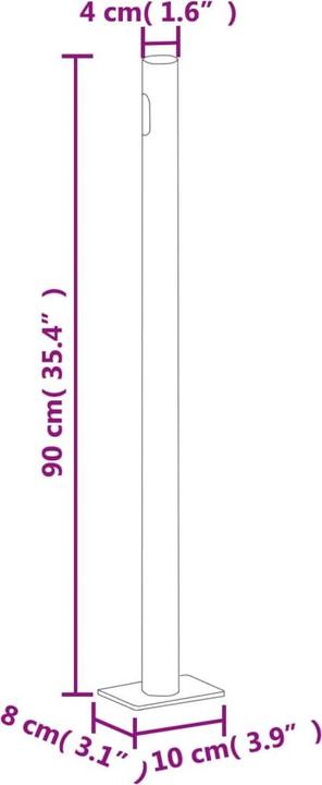 Produktbild vidaXL Seitenmarkise (12 m)