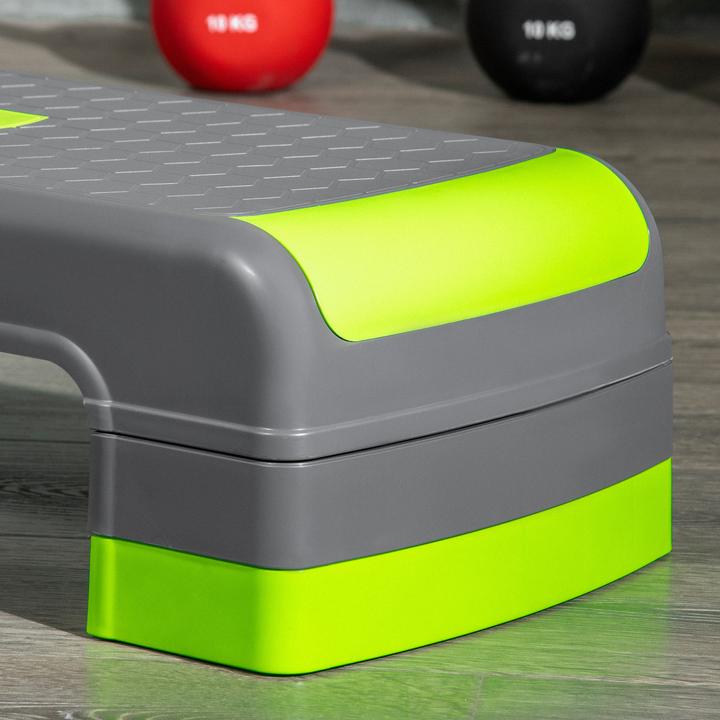 Actual product image Homcom Steppbrett Kunststoff Grau+Grün