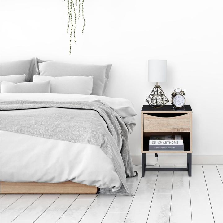 Actual product image Relaxdays Bedside table (39 x 35 x 50 cm)