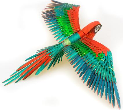 Actual product image Metal Earth ICONX Parrot