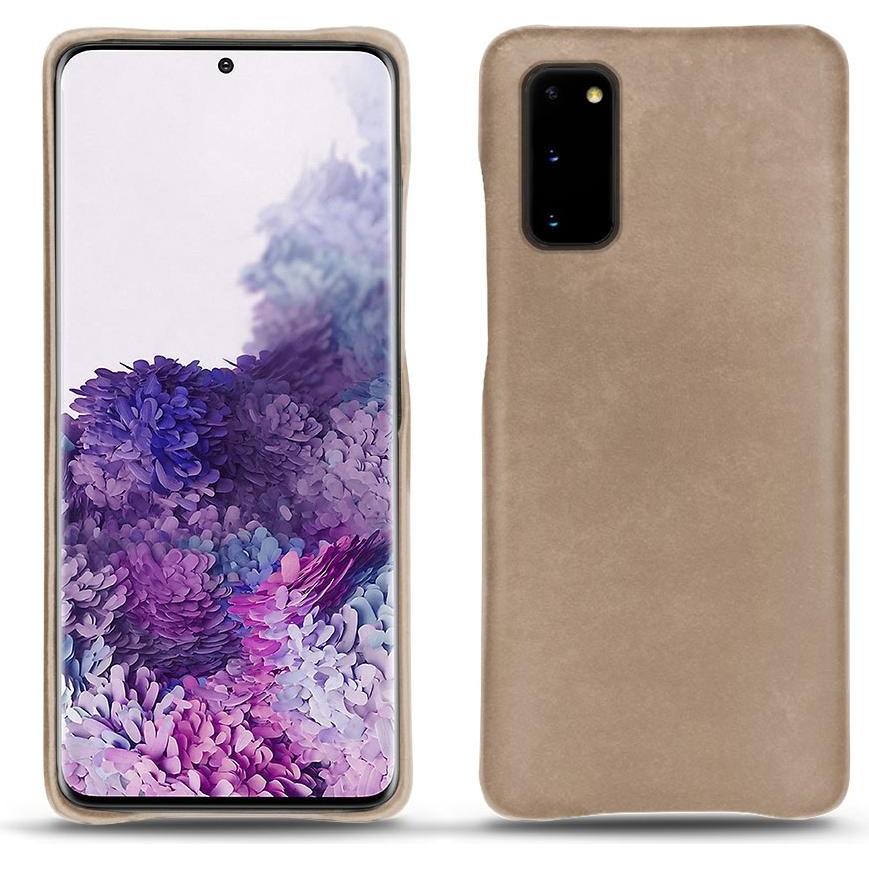 Noreve Lederschutzhülle (Samsung Galaxy S20+), Smartphone Hülle, Beige