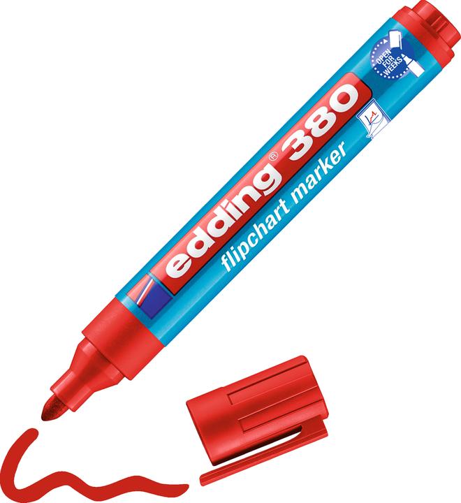 Actual product image Edding Flipchart Marker 380 (Red, 3 mm, 1 x)