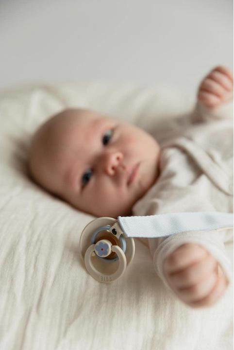 Actual product image Bibs Sucette Clip Ribbon Sand