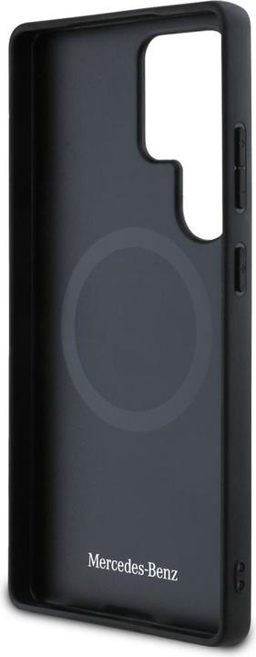 Image du produit Mercedes Leather Debossed Lines MagSafe case for Samsung Galaxy S25 Ultra - black (Samsung Galaxy S25 Ultra)