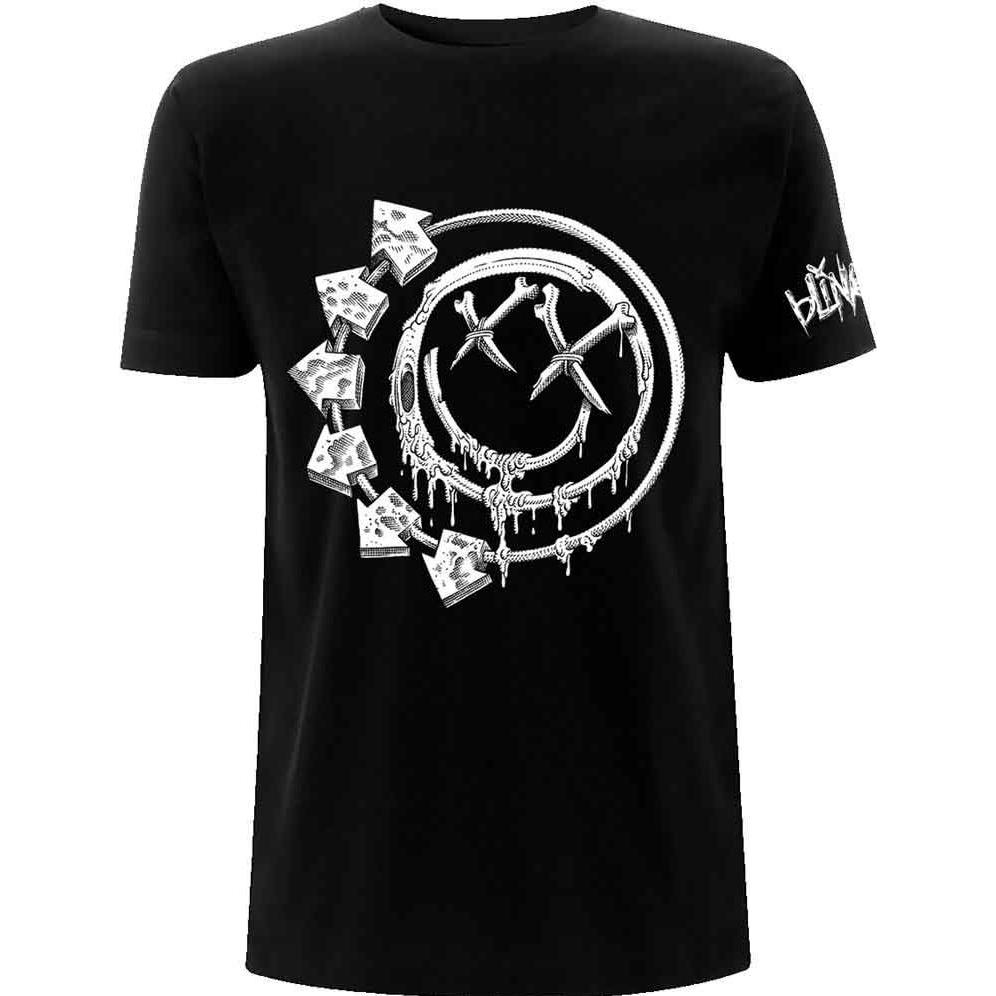 Blink 182, Uomini, Maglietta, Bones, Nero, (XL)