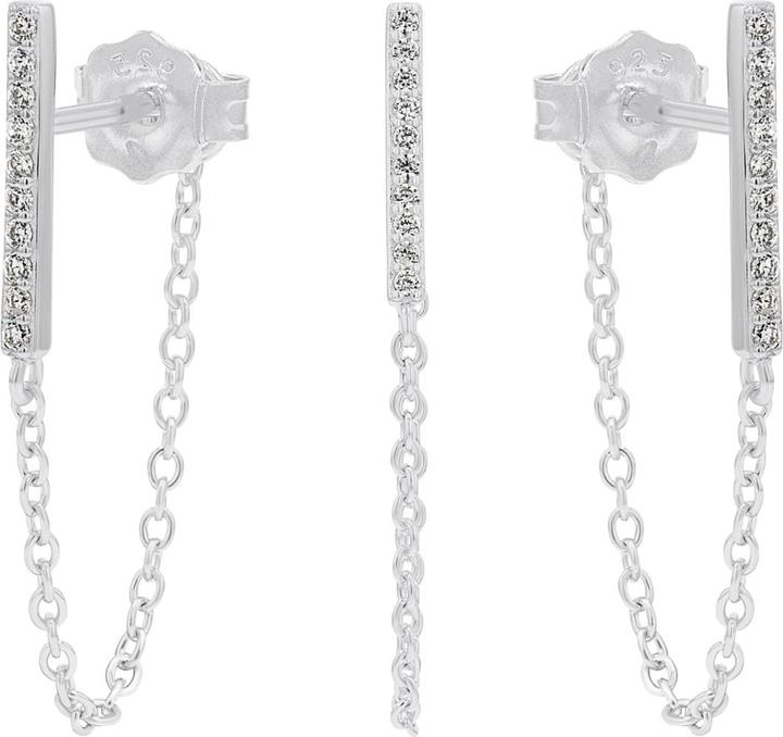 Produktbild Amor Ohrschmuck für Damen, 925 Sterling Silber, Zirkonia synth. (Silber 925)