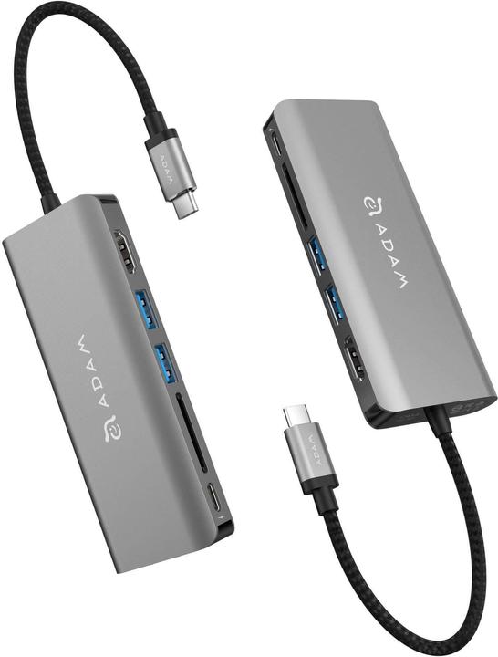 Adam Elements Casa Hub A01 USB-C (000065) gray station (USB-B, 6 Ports)
