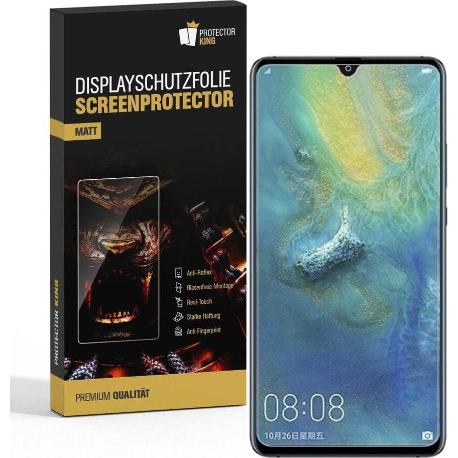 Protectorking 2x Premium Displayschutzfolie Matt Entspiegelt (2 Stück, Huawei Mate 20), Smartphone Schutzfolie