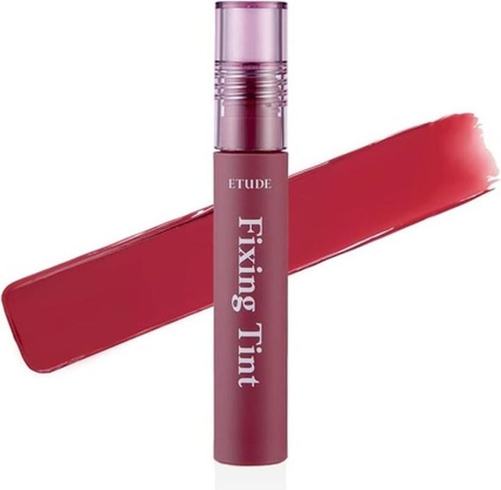 Immagine prodotto Etude House House Fixing Tint 4g Rossetto liquido a lunga durata altamente pigmentato Macchia per labbra (07 Mirtillo rosso prugna)