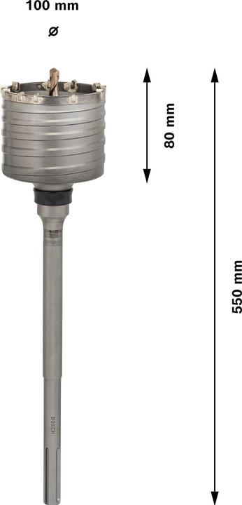 Actual product image Bosch Professional Zubehör PRO SDS max-5 Core Cutter, one-piece, 100 x 80 x 300 mm (100 millimetres)