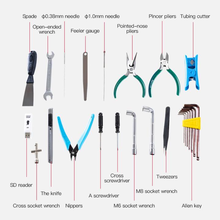 Actual product image Creality Premium 3D printer tool kit
