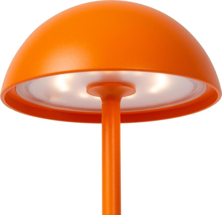 Image du produit Lucide JOY - Lampe de table extérieur - Ø 11,5 cm - LED Dim. - 1x1,5W 3000K - IP54 - Orange 15500/02/53 (215 lm)