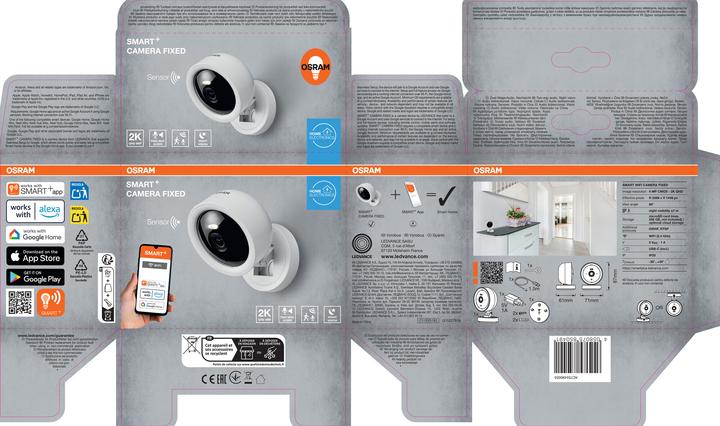 Image du produit Osram SMART+ WIFI CAMERA FIXED White (2560 x 1440 Pixels)