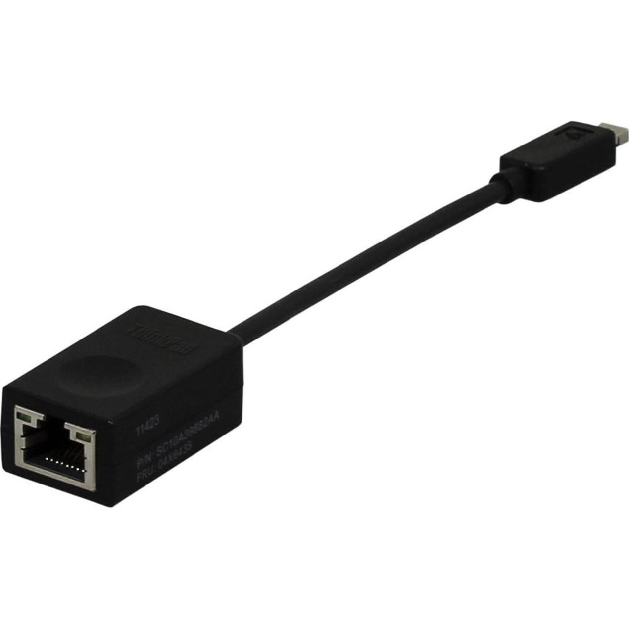 Lenovo ThinkPad Ethernet Expansion Cable (USB, RJ45 (1x)), Netzwerkadapter, Schwarz
