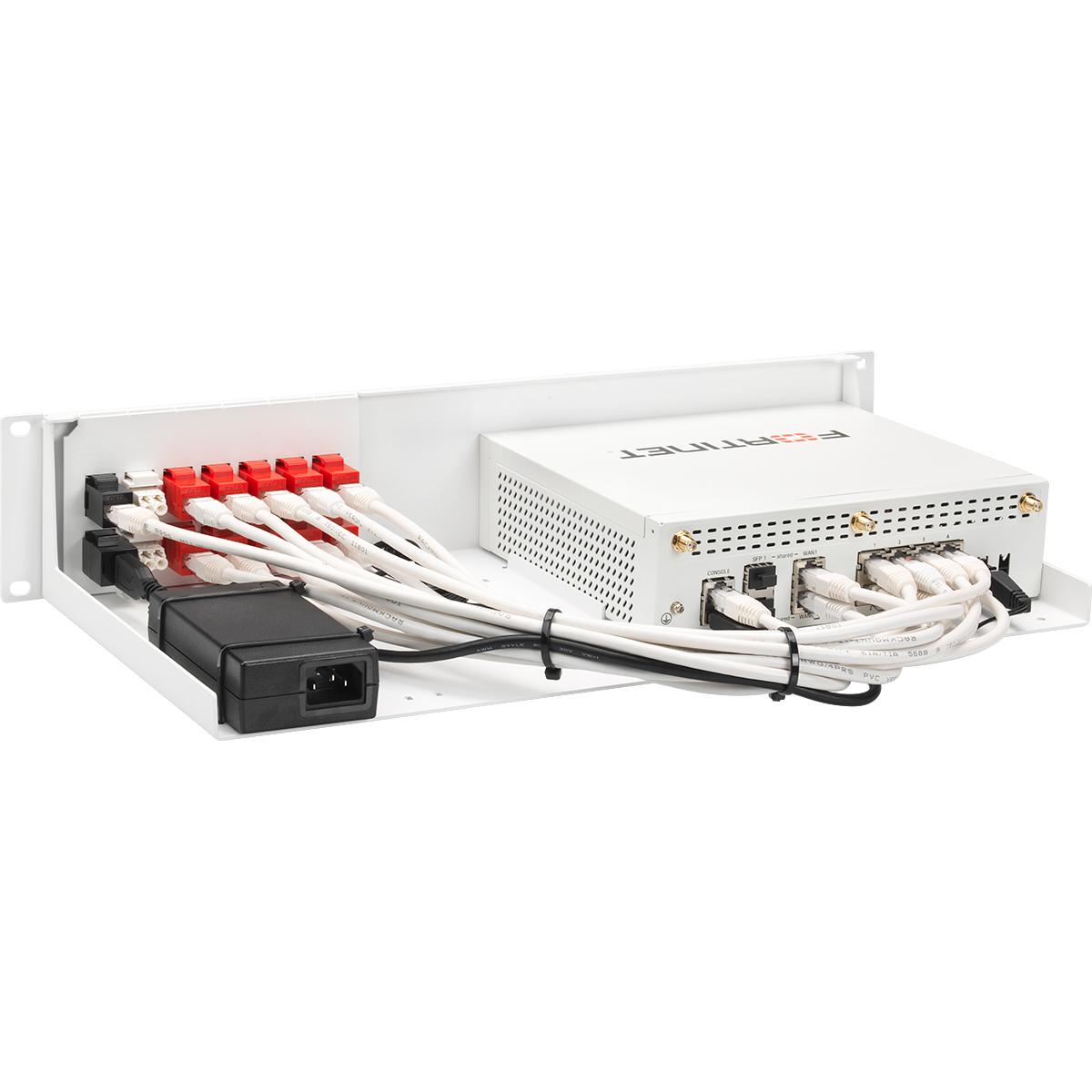 Thumbnail - Rackmount.IT RM Kit for FortiGate 80F-POE/81F-POE, Serverschrank Zubehör, Weiss