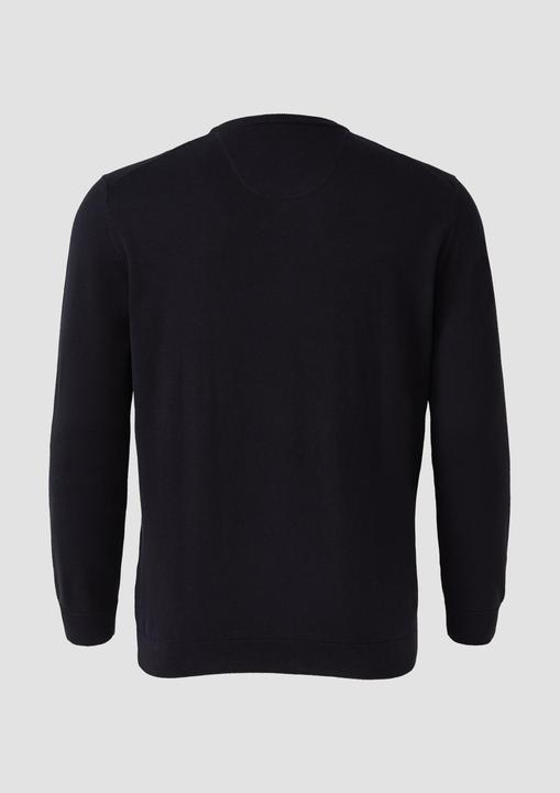 Produktbild s.Oliver Strickpullover Strickpullover mit Logo-Stickerei (3XL)