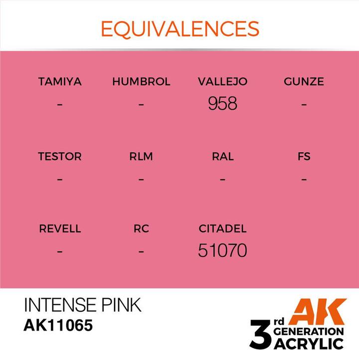 Actual product image AK Interactive Pot de Peinture - Intense Pink (17 ml) (17 ml)