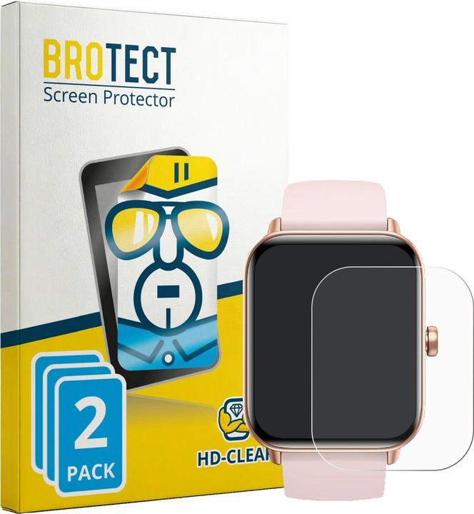 Produktbild BROTECT Schutzfolie für Trunsif Smartwatch 1.85" Displayschutz Displayschutzfolie Folie Klar Transparent