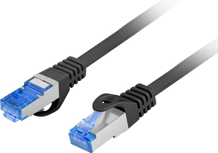 Immagine prodotto Lanberg Patchcord cat. 6 FTP 0,25 m, nero (S/FTP, CAT6a, 0.25 m)
