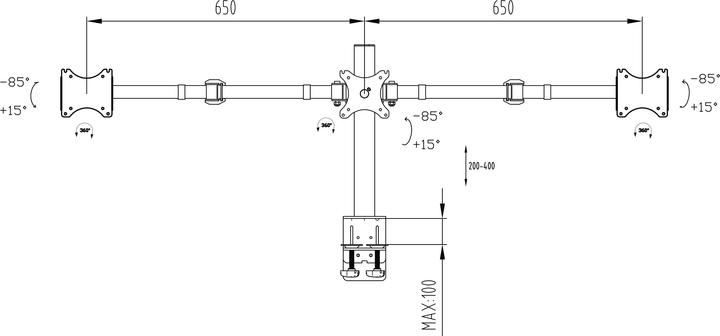 Produktbild iiyama DS1003C-B1 (Tisch, 27", 10 kg)