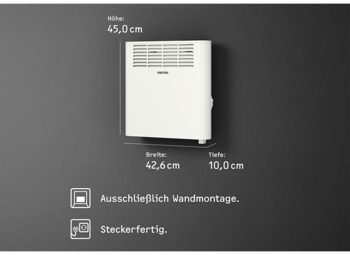 Produktbild Stiebel Eltron CNS 1000 Plus LCD, 1,0 kW Wandkonvektor für ca. 12 m², TÜV geprüft (1000 W)
