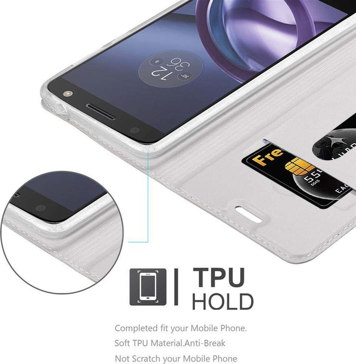 Actual product image Cadorabo Book Classy Style Cover (Motorola Moto Z Play)