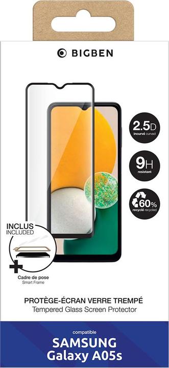 Produktbild Bigben Glas Schutzfolie, Bildschirmschutz (1 Stück, Samsung Galaxy A05s)