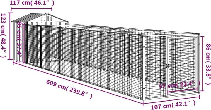 Actual product image VidaXL Aliane (Dog kennel)