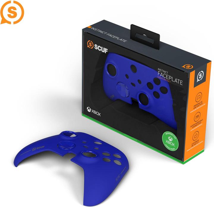 Actual product image Scuf Instinct Faceplate Kit - Blue FP, Blue Ring, Blue Hybrid D-Pad