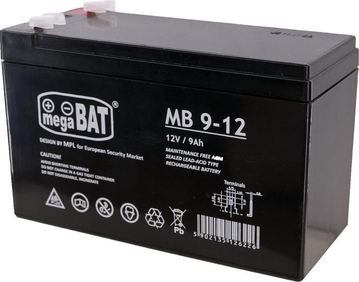 MPL MegaBat MB 9-12 - Sealed lead acid (VRLA) - 12 V - 5 piece(s) - Black - 9