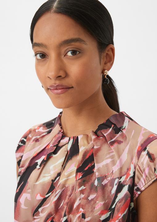 Produktbild Comma Bluse Gemusterte Satinbluse (46)