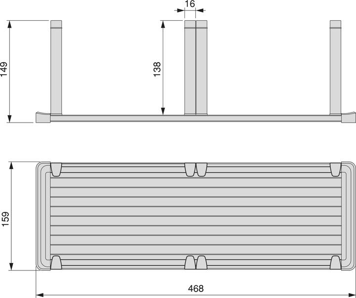 Produktbild Emuca Orderbox vertikaler Tellerhalter für Schublade