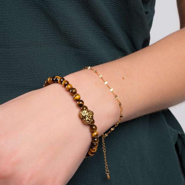 Produktbild Bijouteria Armband (19.50 cm, Edelstahl, PVD Beschichtung (goldfarbig))