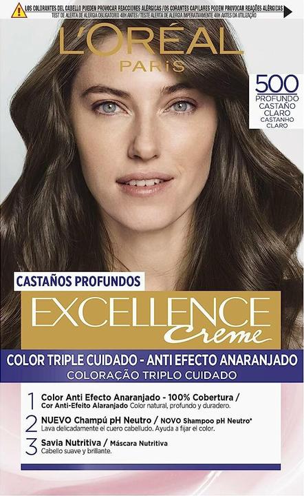 Actual product image L'Oréal Paris EXCELLENCE BRUNETTE ink #500-true light brown (#500-true light brown)