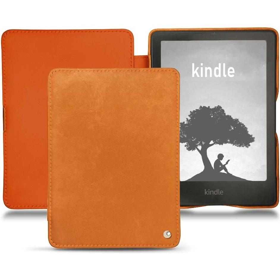 Noreve Lederschutzhülle horizontal (Kindle Signature Edition), Tablet Hülle, Orange
