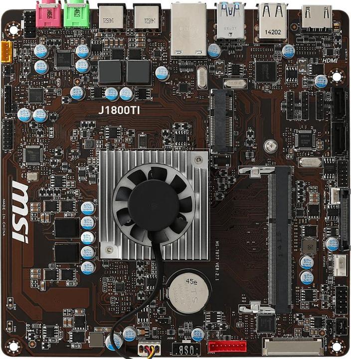 MSI J1800TI - Celeron J1800/SO-DDR3/ITX/Bulk (BGA 1170, Mini-ITX)