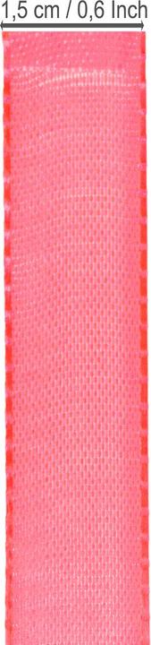 Produktbild Goldina Geschenkband, Basic - Taftband - neon-pink (1x)