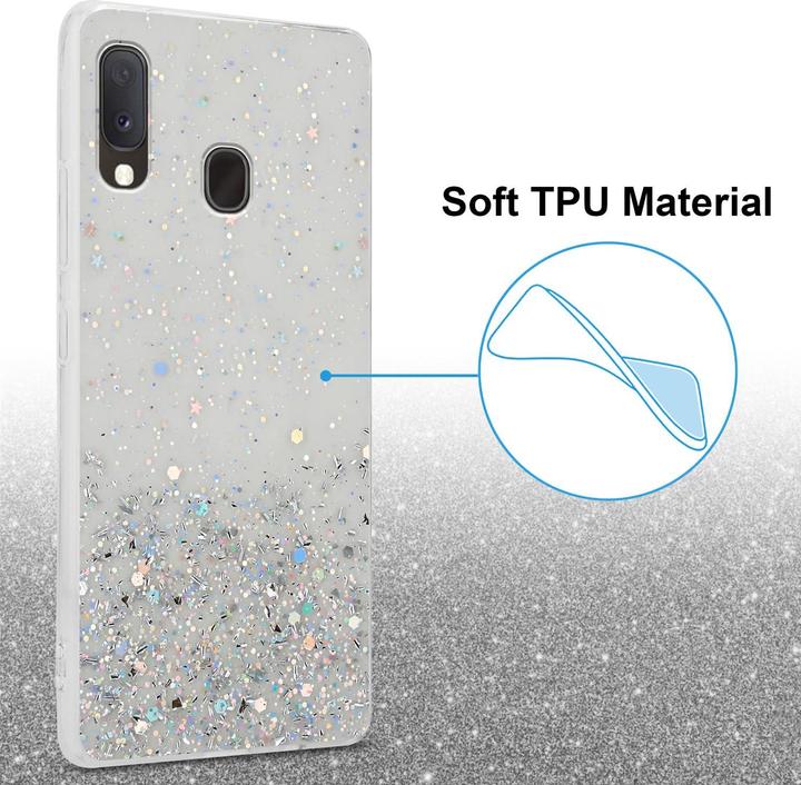 Produktbild Cadorabo TPU Cover funkelnder Glitter (Samsung Galaxy A20e, Samsung Galaxy A10e)