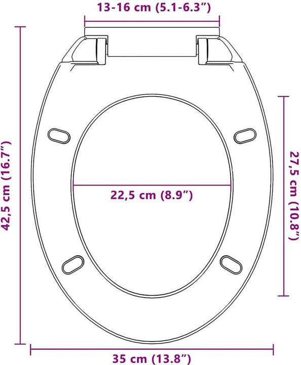 Produktbild vidaXL Toilettensitz