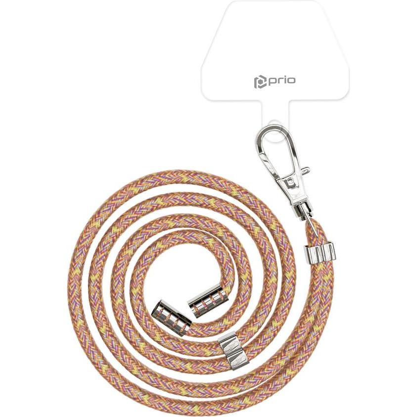 prio Universelles Handy-Umhängeband 0.7m Regenbogen-Mix, Weiteres Smartphone Zubehör, Mehrfarbig