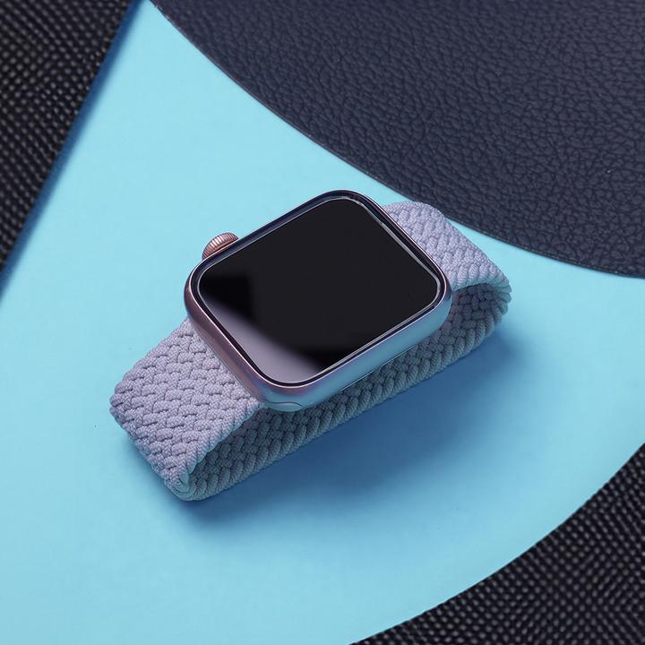 Produktbild OEM Elastisches Band L für Apple Watch 42/44/45 mm Länge 165 mm hellgrau