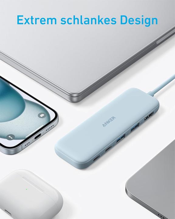 Image du produit Anker USB-C Hub mit 4K HDMI und 5Gbps Datenanschluss (USB-C, 4 ports)