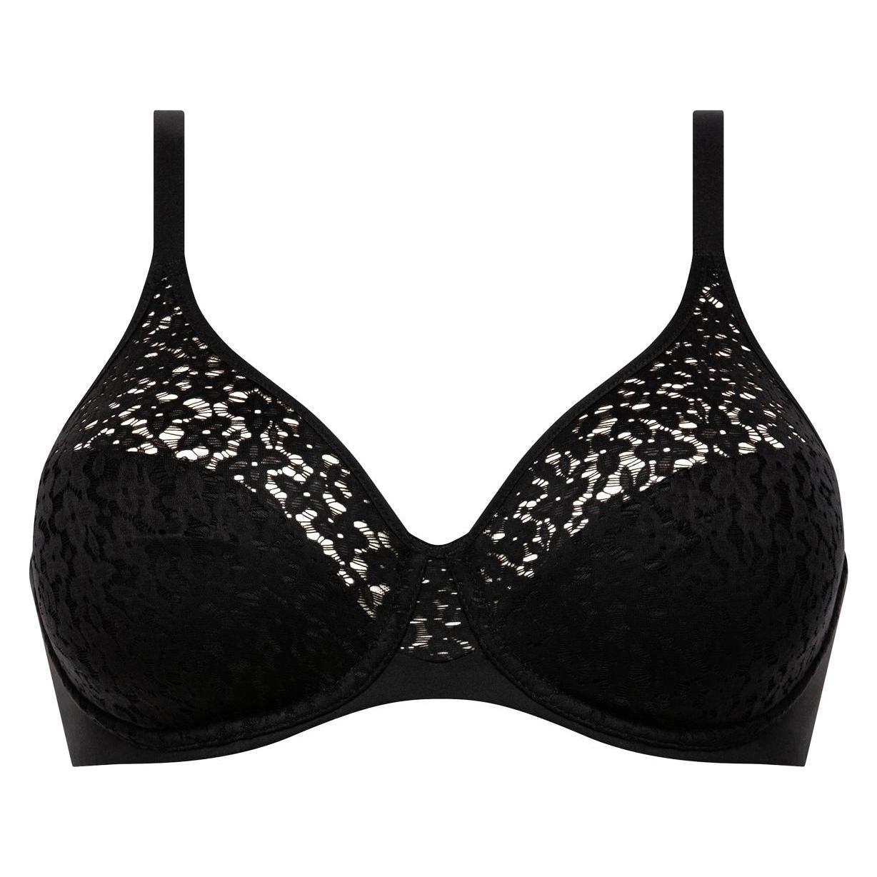 Chantelle, Bh's, Soutien-gorge à Armatures "EasyFeel" Noir, Zwart, (Een Eenheid Per Verpakking, 85 E)