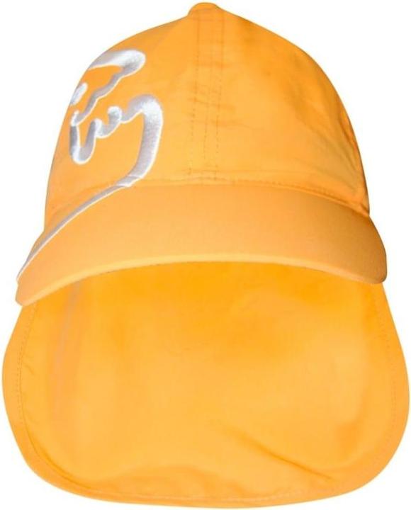 Immagine prodotto IQ-UV Berretto di protezione UV con protezione del collo per bambini, arancione (1 pz) (Crema solare, SPF 50+)