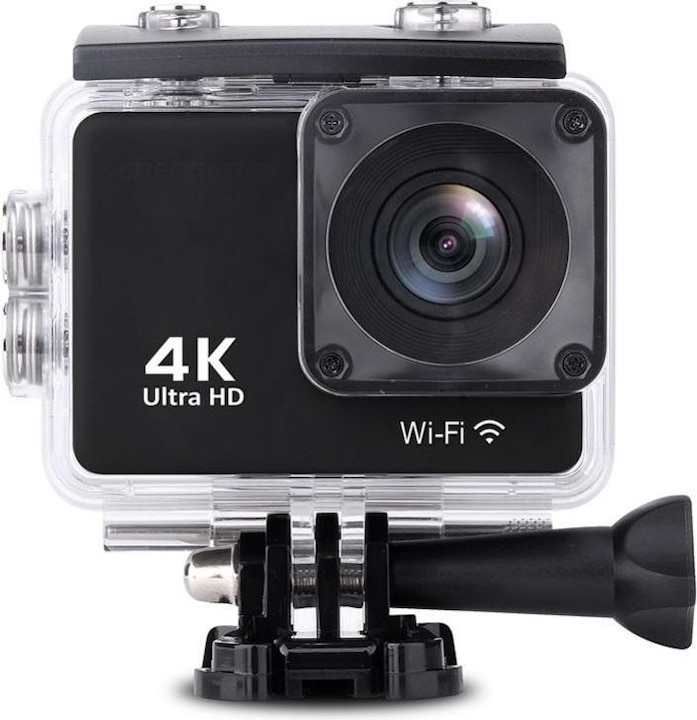 Hurtel DV8500 Caméra sport 4K Wi-Fi 16Mpx étanche grand angle + accessoires - noir (16 Mpx, 30p)